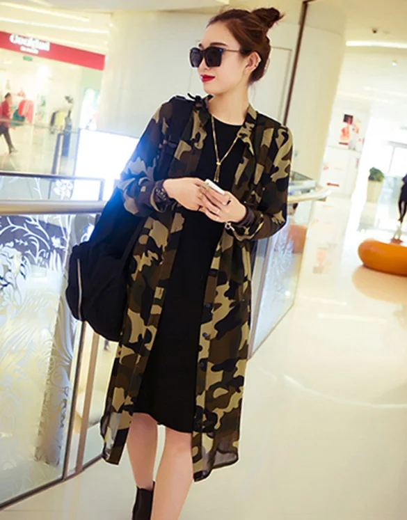 Ropa barata de china blusas femininas 2016 Primavera Verano gasa de Las Mujeres blusas Camuflaje Fresco Color Impreso Tapas de Camisa de Las Mujeres 41 - AliExpress Ropa de mujer