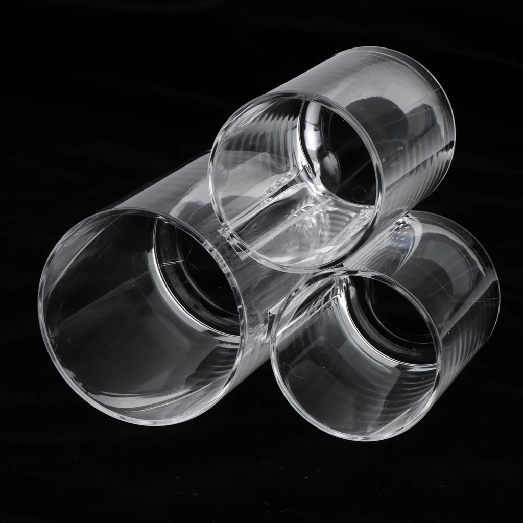 Acrylic Brush Holder Cosmetic Kits Cup, Transparent 3 Styles Optional 