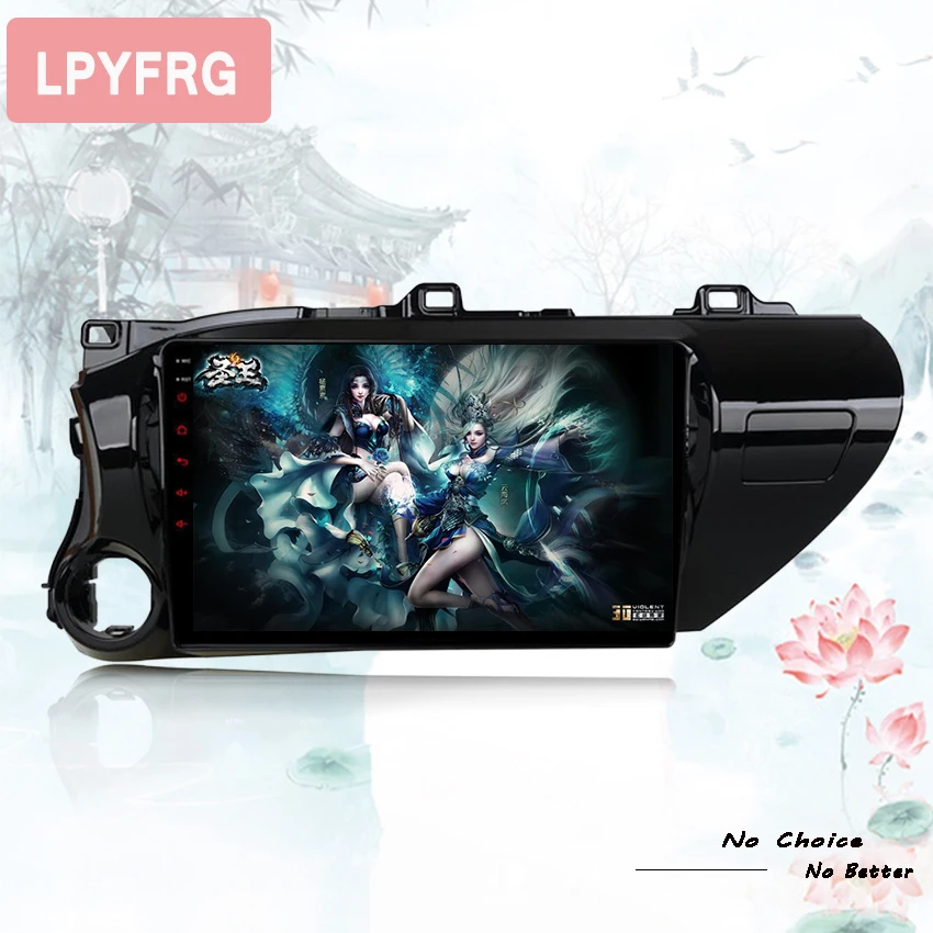 Perfect 2016-2019 HD Screen 2Din Android 9.0 Car DVD for TOYOTA HILUX Audio Video Stereo GPS Radio RDS 3G 4G Wifi RAM 4GB Tape Recorder 5