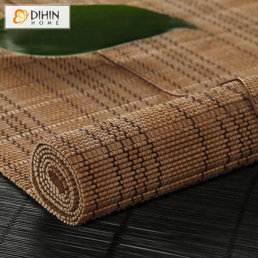 

DIHIN HOME New Arrival 6 Colors Natural Wooden Blackout Rollor Blinds High Quality Window Treatment Good to Health Free Shipping
