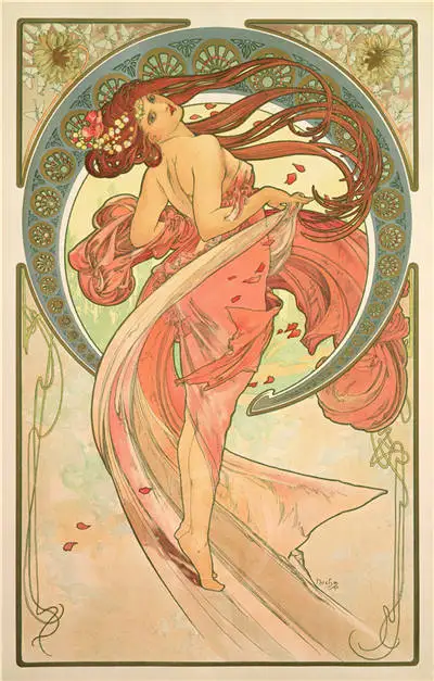 

Canvas Poster Silk Fabric alphonse mucha best picture poster Home Decor Print Stylish Retro Decor Nice Poster #0,24