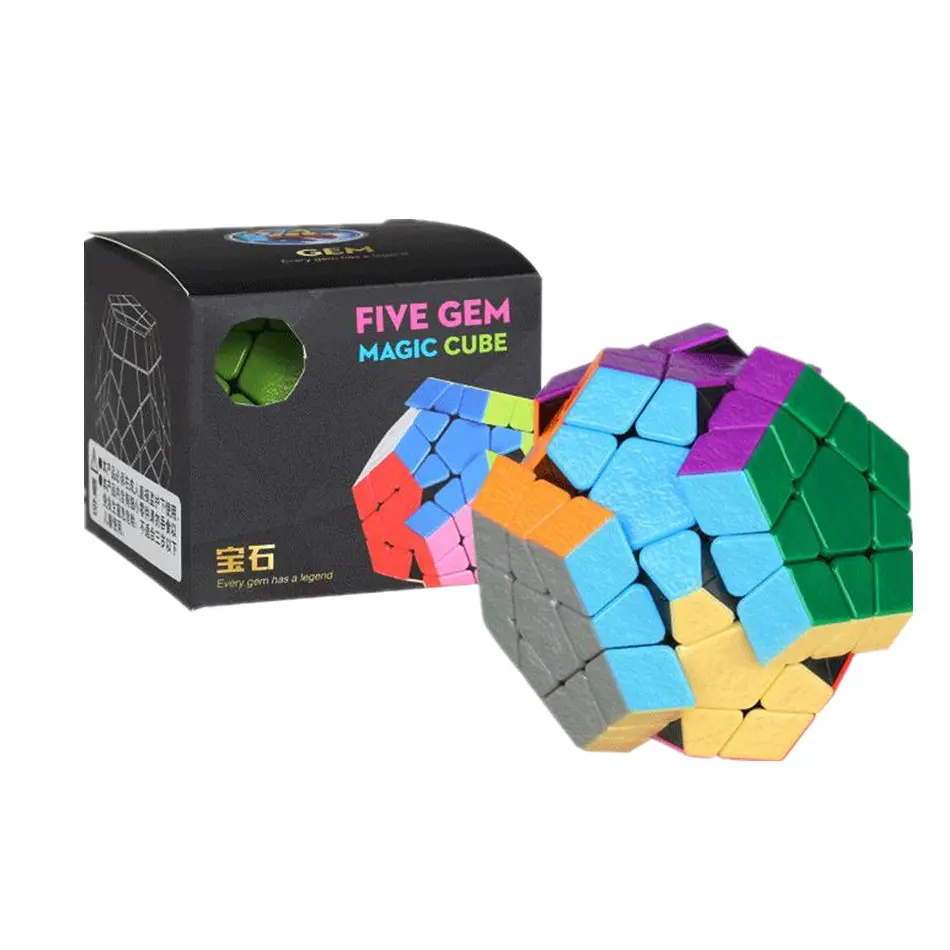 Shengshou 3x3 кубик рубика Megaminx без наклеек 3x3x3 Gem волшебный куб 3 слоя скоростной