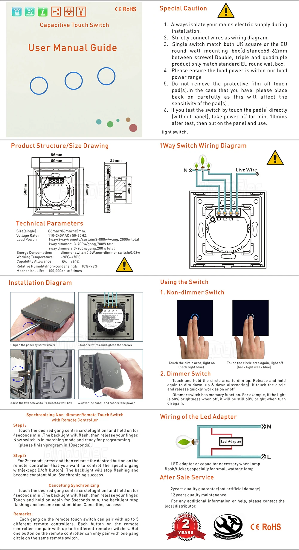 1 W Remote