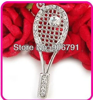 

nice new style hot tennis racket pendant necklace jewerly on ebay (A109899)