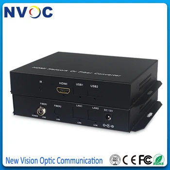 

HDMI Compressed Fiber Optic Transmission Over Fiber Cable Converter Up To 20Km,Single Mode,Simplex,FC,20KM,Euro Power Adaptor