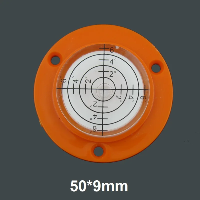 QASE круглый, высокой точности пузырьковый уровень индикатор воды Универсальный спиртовой уровень измерительный инструмент Диаметр 50 мм Высота 9 мм 17 мм - Цвет: 5009