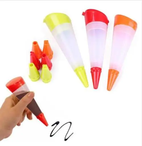 Silicone Cake Piping decorators Utensil Cream Icing Bag Pastry Pen Baking Decor cake piping tools |