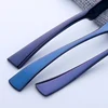 4Pcs Purple Cutlery Set Stainless Steel Blue Dinnerware Set Knife Fork Table Fork Black Tableware Set Drop Shipping ► Photo 3/6