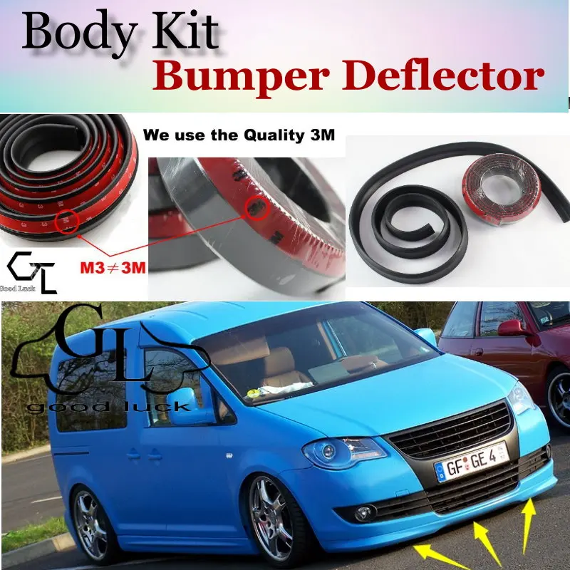 Бампер для губ Volkswagen VW Caddy 2K 2004 ~ 2015 передний спойлер юбка TG вентиляторов настройки