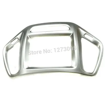 

For 2013-2016 2017 Jeep Cherokee ABS Center Console Control Panel Navigation Screen Panel Frame Cover Trim Car Accessories