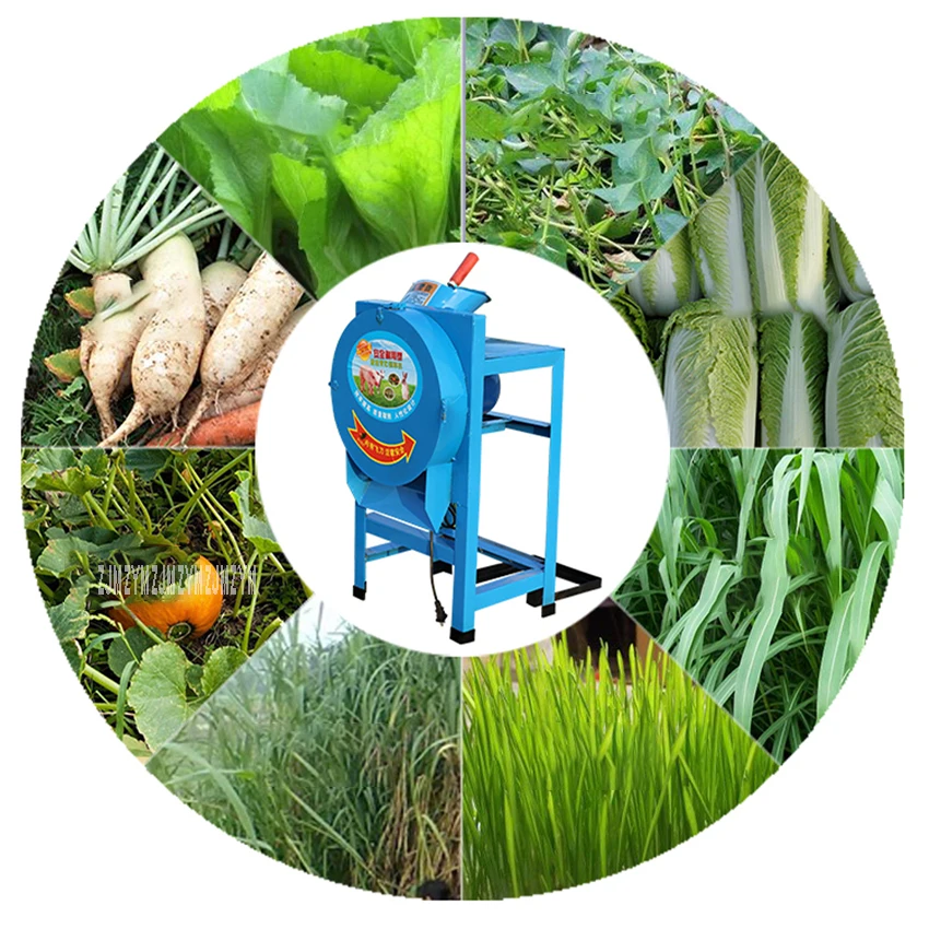 YK-6203 Agricultural Feed Processing Straw Silage Machine Electric Hay Cutter Household Hay Chaff Cutter Forage Crop Crusher