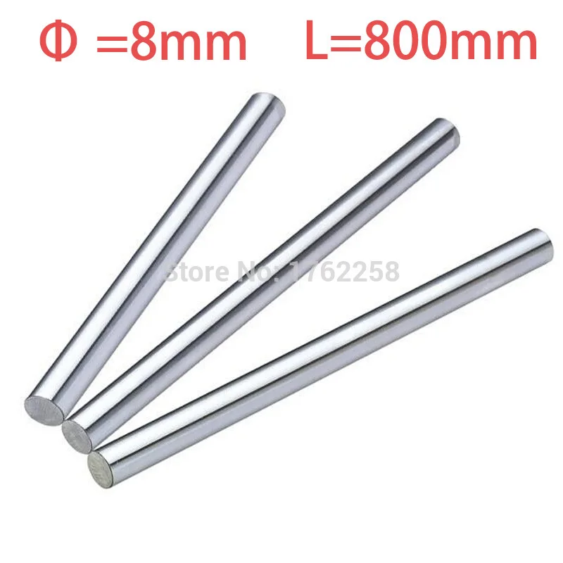 

2pcs 8mm 8x800 linear shaft 3d printer 8mm x 800mm Cylinder Liner Rail Linear Shaft axis cnc parts