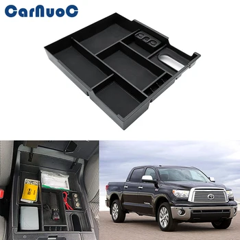 

Car Center Console Armrest Storage Box Front Doors Interior Container Box Storage FOR Toyota Tundra 2014-2019