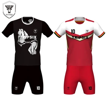 

Wholesale Cheap Custom Blue And White Soccer Uniform
