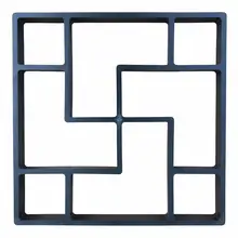 Square Plastic Floor Mould DIY Paving Concrete Mold Garden Lawn Path Stone Mold Paving Brick Tile Manufacturing