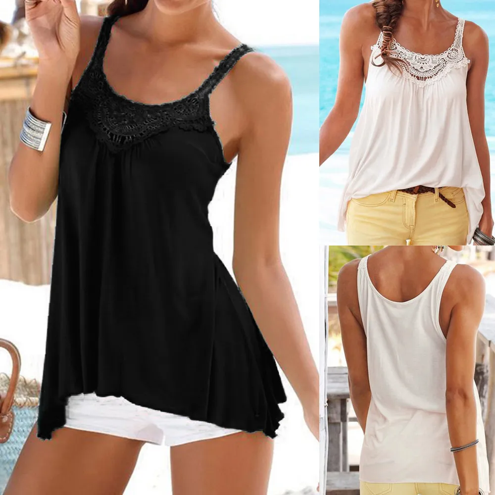 

Womens Summer Strappy Vest Top Sleeveless Shirt Blouse Casual Tank Fashionable Loose Beach Travel Essential Vest chemisier #10