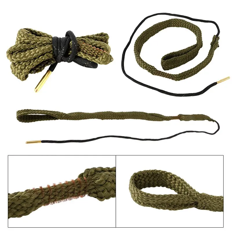 

Outdoor 9mm .308 .38 .357 Caliber Cleaner Strap for Rifle Scope Gun Cleaning Maintenance Tools For Hunting