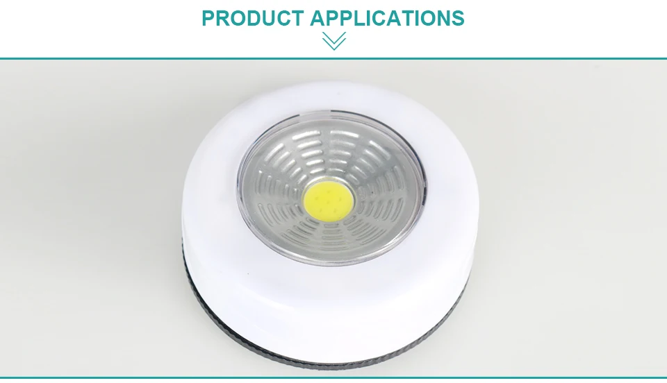 Круглый светодиодный светильник с питанием от батареи, светодиодный светильник с сенсорным экраном, светодиодный настенный светильник, простой в использовании, кухонный ночной Светильник для дома