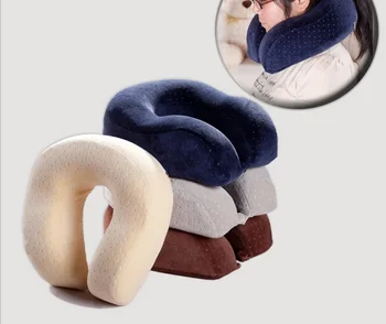 

New U shape memory pillow travel pillow upgrade memory foam pillow massager slow rebound memory sponge zero press Cervical