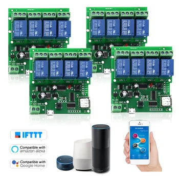 

eWeLink Remote Control Wireless Switch Module Wifi Switch Timer Compatible with Amazon Alexa Google Home Voice Control