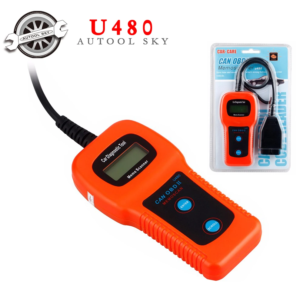 Top Rated High Quality U480 OBD2 CAN BUS & Engine Code Reader U480 Code Reader Scanner for VW