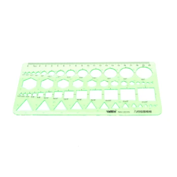 

Template Ruler Brand New Green Plastic Circles Squares Geometric Template Ruler Suitable For Student School Stationery