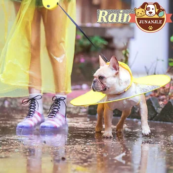 

1pcs UFO Shape Pet Dog Raincoat Flying Discs Puppy Golden Retriever Waterproof Rain Coat Puppy Large Dogs Clothes Pet Supplies
