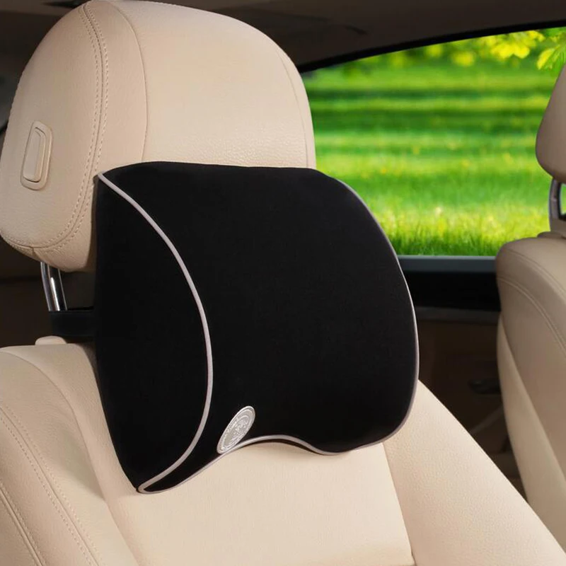 2Pcs New Space Cotton Memory Car Seat Pillow Cushion Car Headrest Neck