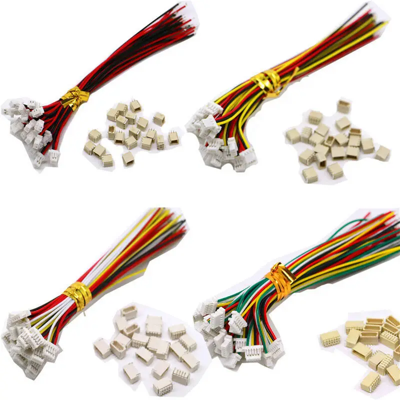 5 комплектов Mini Micro jst SH 1,0 мм 2Pin 3/4/5/6/7/8/9/10P JST разъем с проводами кабель
