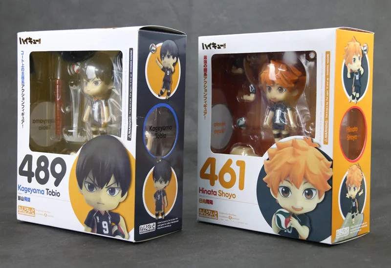 

2pcs Sport Volleyball Comic Anime Haikyuu !! Tobio Kageyama Shoyo Hinata Good Smile Nendoroid 489 + 461 Action Figure