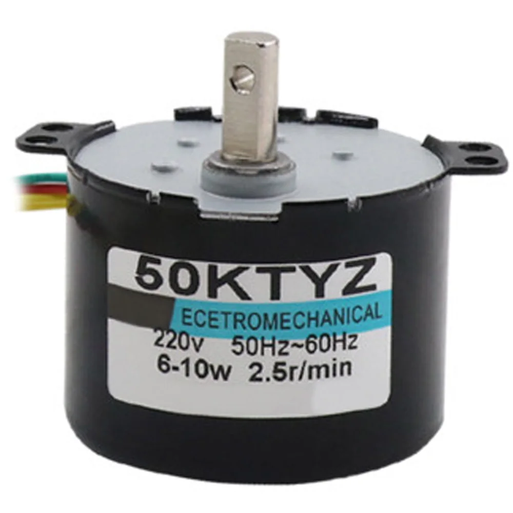 50KTYZ 24V 220V AC микро постоянный магнит Электрический синхронный мотор 220V 24V медленная скорость 1 до 120 об./мин вперед обратный CW/CCW