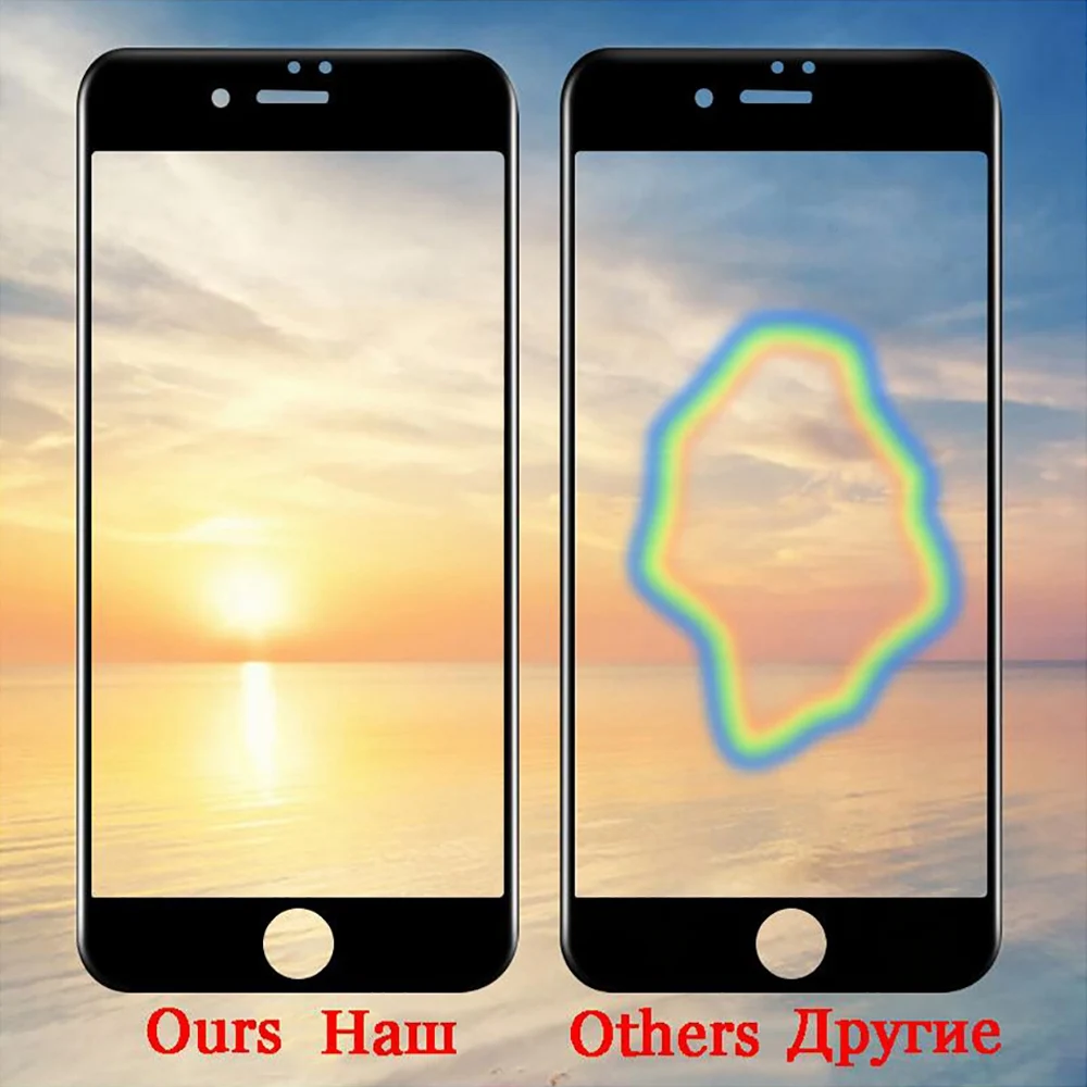 Защитное стекло 6D для iPhone 7 6 XS MAX полное покрытие изогнутое закаленное s XR X 10 8