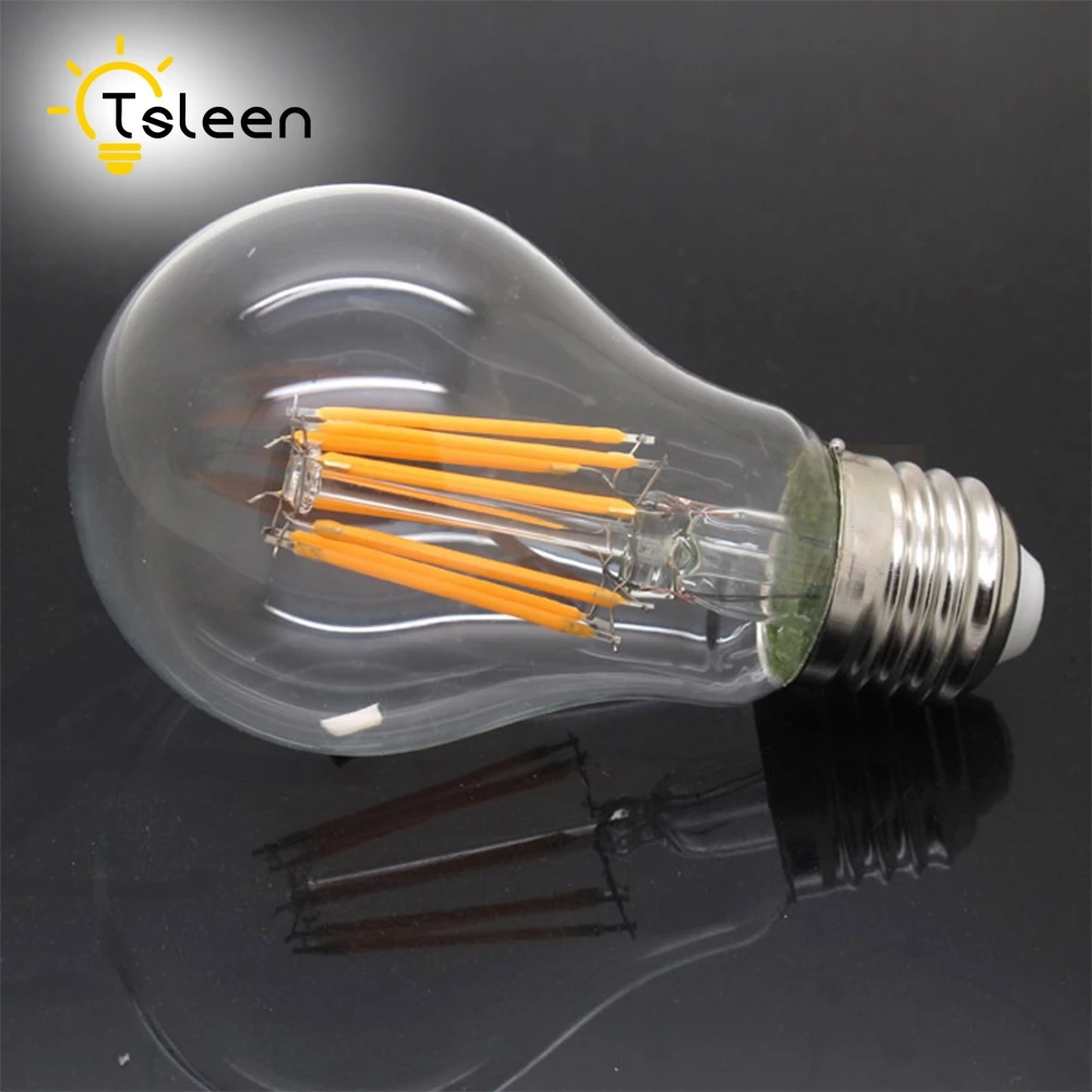 Kopen Goedkope E27 LED Lamp Vintage Edison COB Filament ST64 G45 A60 AC 110 v 220 v Home Verlichting Retro Led gloeilamp 4 w 8 w 12 w 16 w
