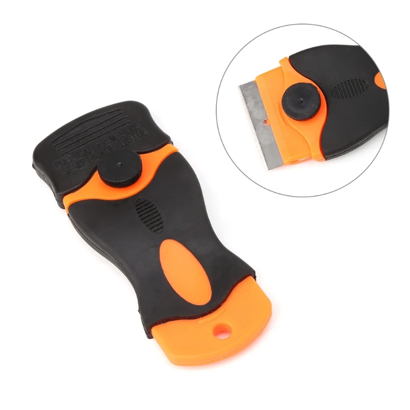 

Plastic Handle Razor Scraper Ceramic Glass Oven Window Tinting Tool 1.57" Blade