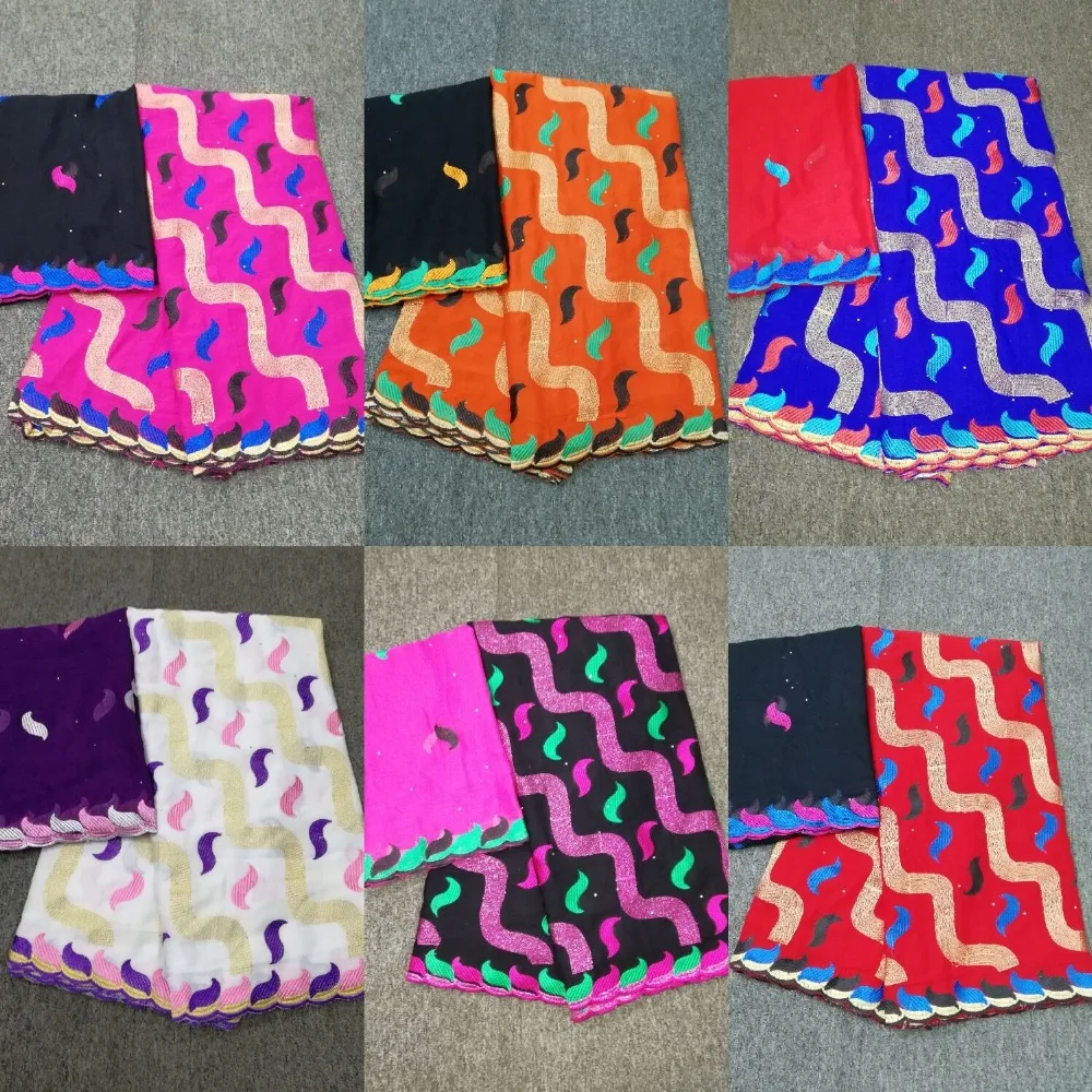 Tissu Африканский хлопок сухое кружево с камнями высокое качество швейцарская вуаль кружева в швейцарском стиле для свадьбы 5+ 2 ярдов/партия