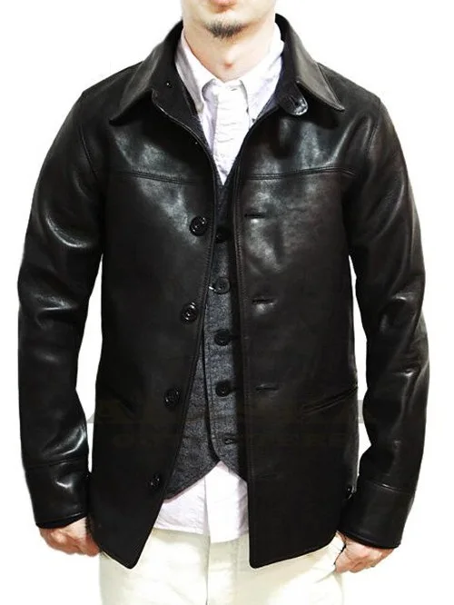 Free shipping.Brand classic brakeman horseskin leather coat,mens genuine leather Jackets,quality leather jacket.sales.slim men's genuine leather coats & jackets with hood Genuine Leather