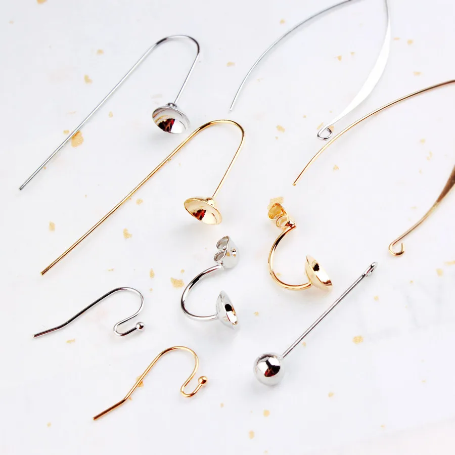 

6PCS Copper Earring Hook For DIY Jewerly Making Findings