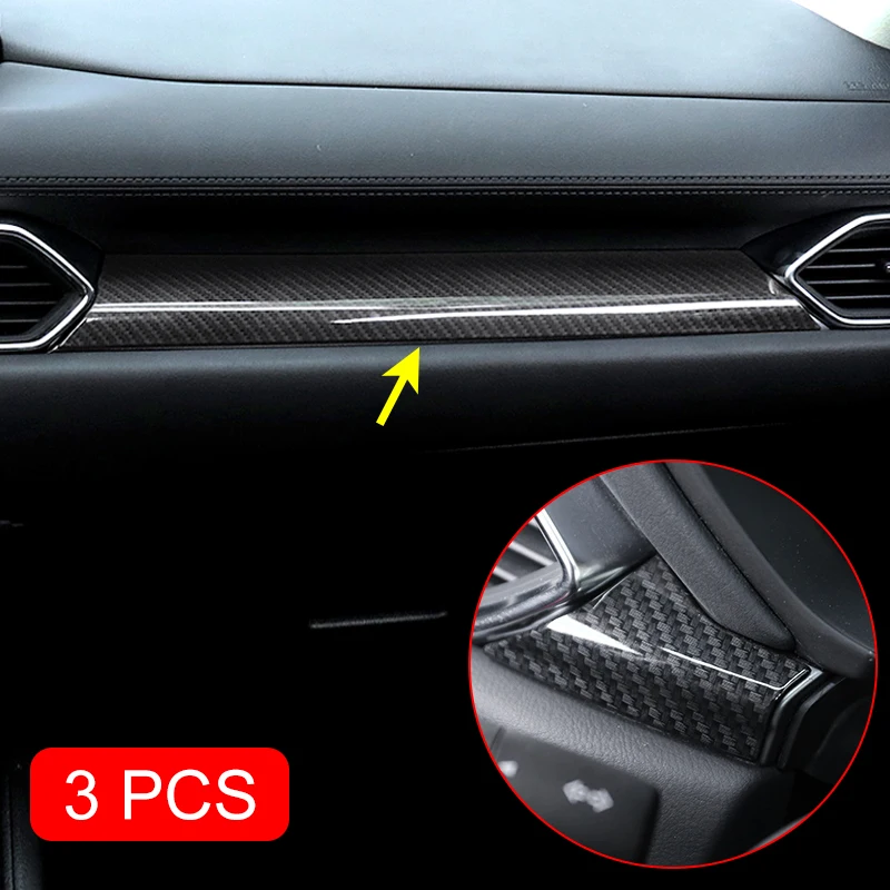 Us 22 82 8 Off Carbon Fiber Dashboard Strips For Mazda Cx 5 Lhd 2017 2019 Cx5 Interior Accessories Molding In Interior Mouldings From Automobiles