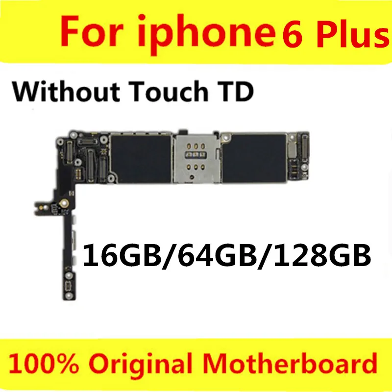 16 Гб/64 Гб/128 ГБ оригинальная разблокированная для iphone 6 plus материнская плата с
