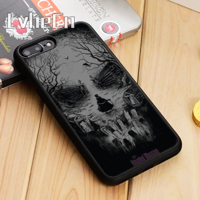 

LvheCn HAUNTED MANSION SKULL POSTER Phone Case Cover For iPhone 5 5s SE 6 6s 7 8 X Samsung Galaxy S6 S7 edge S8 S9 plus note 8