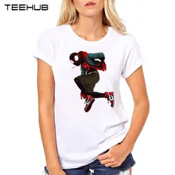 Teehub 2019 новая женская мода новинка Человек-паук печатная Футболка повседневные футболка с коротким рукавом топы