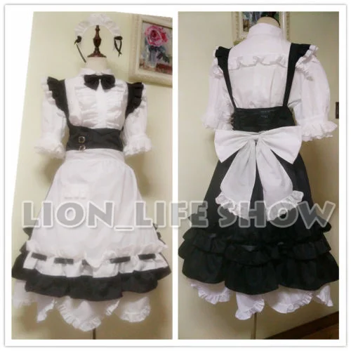 Miqo'te Maid Servant Uniform Cosplay Costume from Final Fantasy XIV FF14 image 2