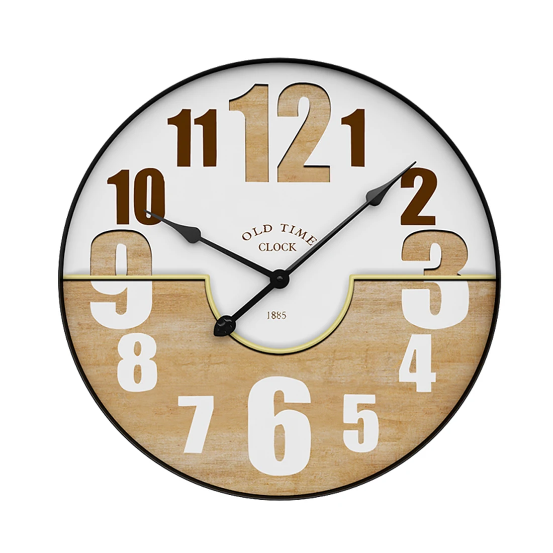 

50cm Nordic Iron Ring Silent Wall Clock Vintage Modern Silent Clocks Large Wall Clocks For The Living Room