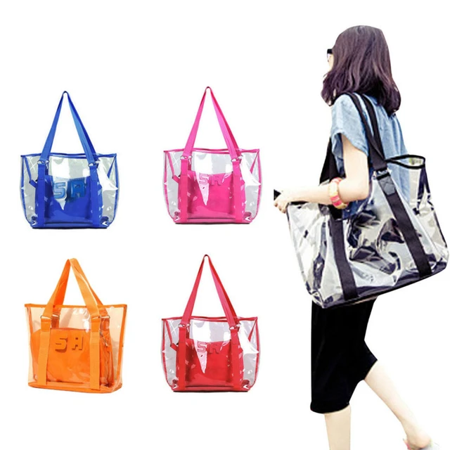 2019 Bolsos Mujer Fashion Jelly Candy Clear Handbag Tote Shoulder Bags Beach Bag Brand Balestra - AliExpress