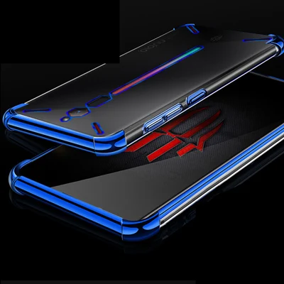 Чехол для Nubia Red Magic Mars, прозрачный, с воздушной подушкой, противоударный, мягкий чехол, красный, MagicMars, ультра тонкий, прозрачный, защитный чехол для телефона s - Цвет: Синий