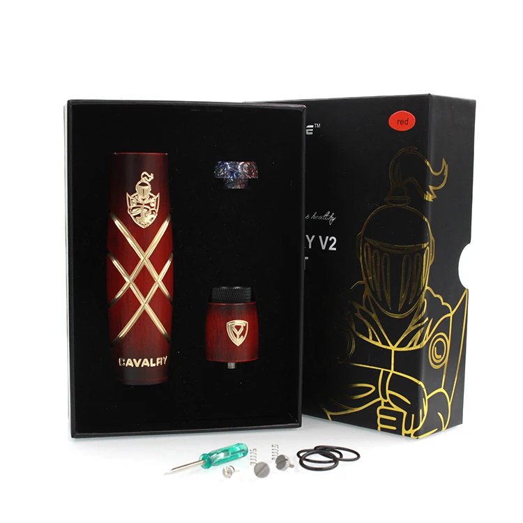 Authentic Serisvape Cavalry V2 Mod Kit Electronic Cigarette Mechanical Mod RDA with 810 Resin Drip Tip Vape Vaporizer Pen Kit Authentic Serisvape Cavalry V2 Mod Kit Electronic Cigarette Mechanical Mod RDA with 810 Resin Drip Tip Vape Vaporizer Pen Kit