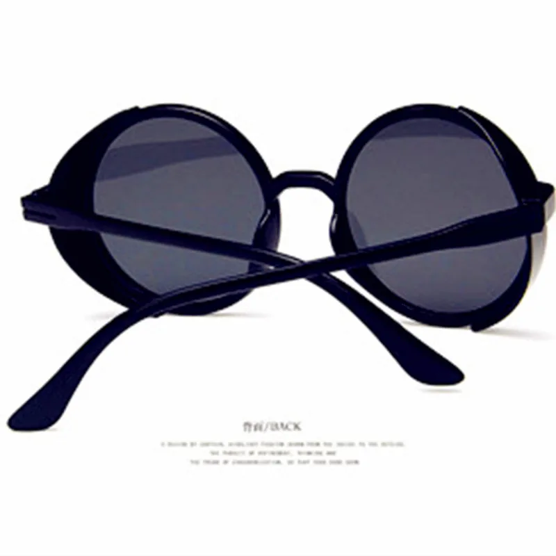 Занавес Lentes de Sol Mujer винтажные стимпанк Круглые Солнцезащитные очки Ins Модные
