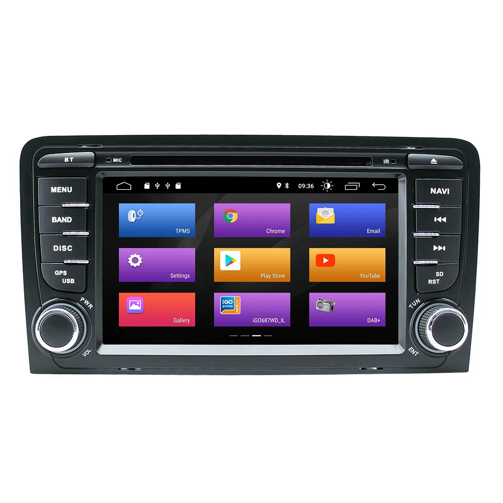 Flash Deal Android 9.0 2Din Car Multimedia Player AutoRadio For Audi A3 8P S3 RS3 Sportback 2003 2004 2005 2006 2007 2008 2009 2010 2011DVD 3