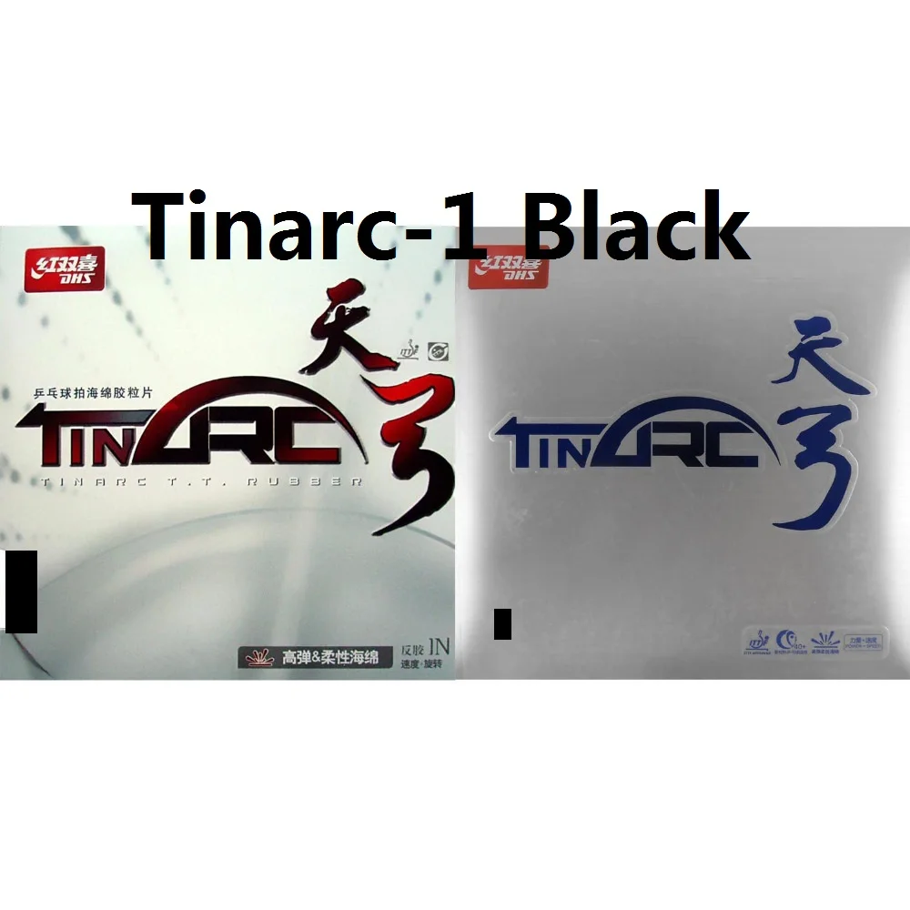 DHS TinArc Оловянная дуга TINARC3 TINAC5 Pips-в настольном теннисе резина с высокой упругой гибкой губкой для торта [Плайя пинпонг] - Цвет: Tinarc black