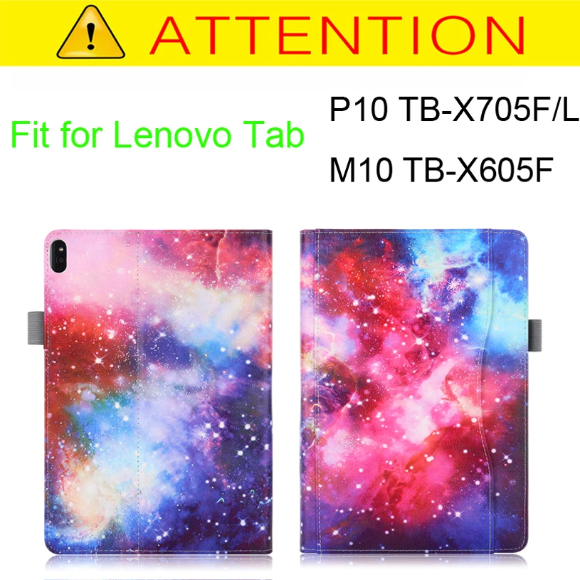 Универсальный чехол для lenovo Tab M10 TB-X605F& Tab P10 TB-X705F TB-X705L 10," планшеты из искусственной кожи чехол для lenovo Tab M10 P10